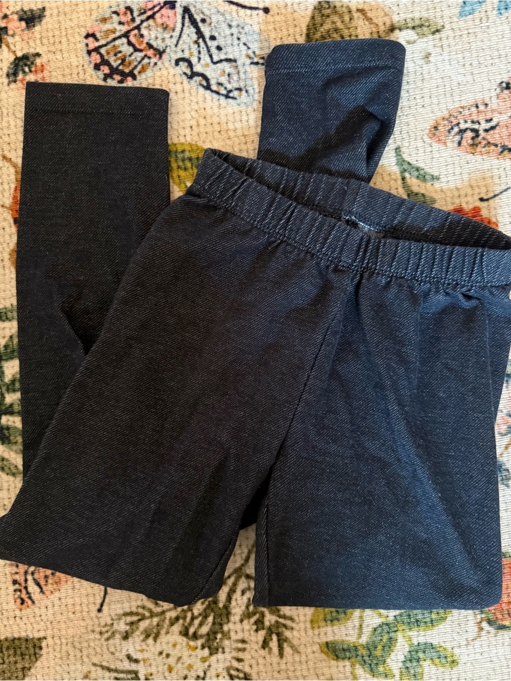 Girls Cat & Jack Denim Style Stretch Leggings Sz S